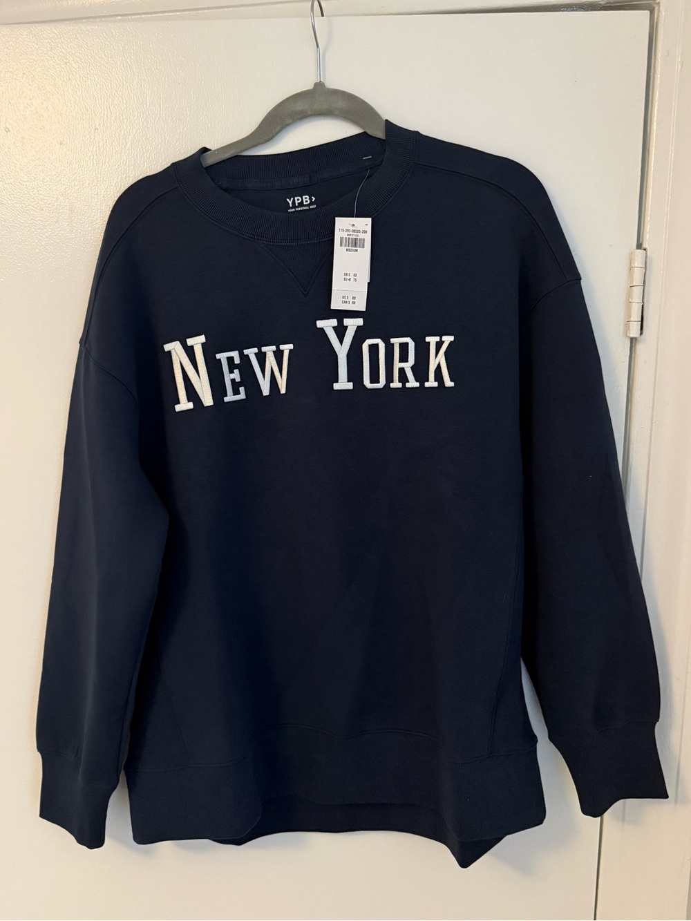 Abercrombie & Fitch Navy 'New York' Crewneck Sweatshirt